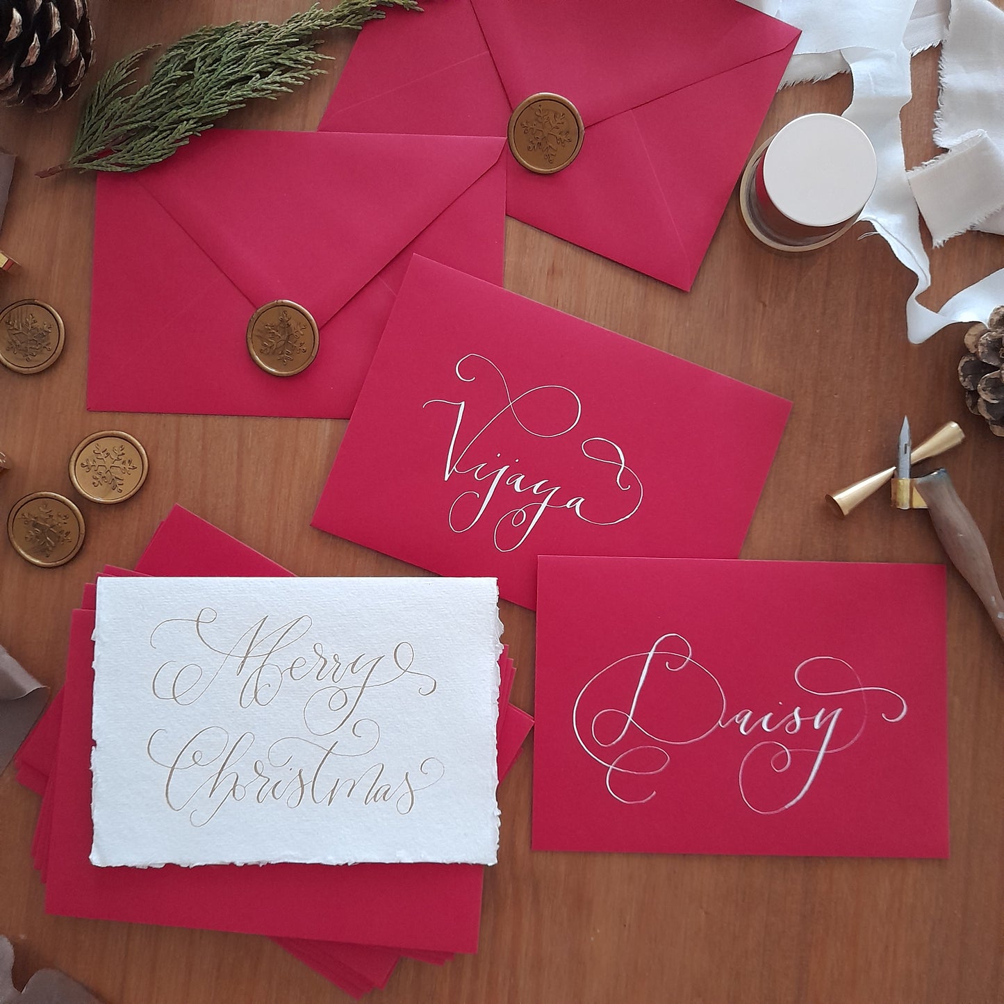 SEMI- CUSTOM 'SNOWFLAKE' HAND WRITTEN CARD - LIMITED EDITION