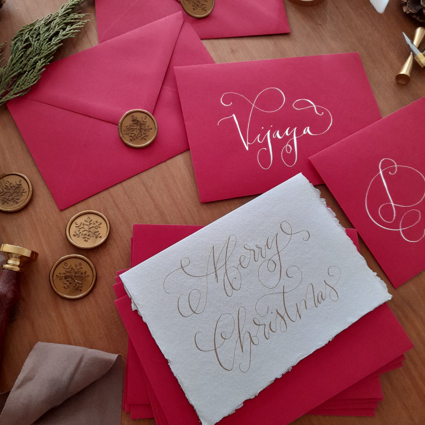 SEMI- CUSTOM 'SNOWFLAKE' HAND WRITTEN CARD - LIMITED EDITION