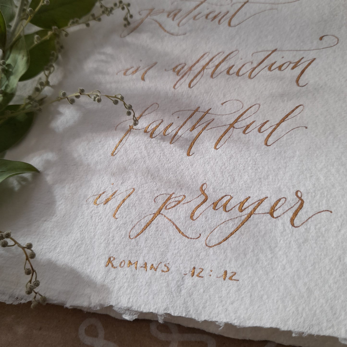 "Be Joyful" Modern Calligraphy Hand Written Script From Bible