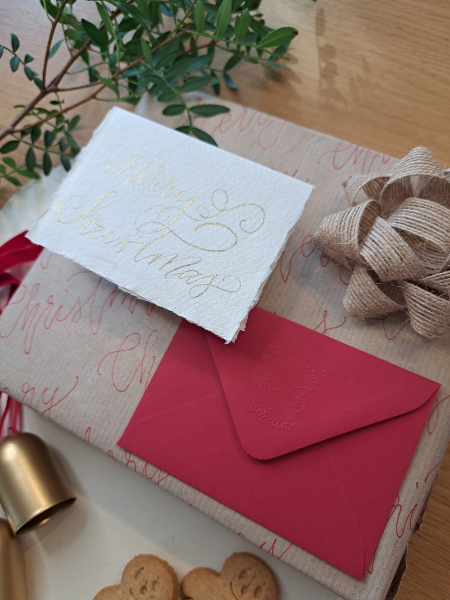 SMALL 'SNOWFLAKE' HAND WRITEN XMAS CARD- LIMITED EDITION