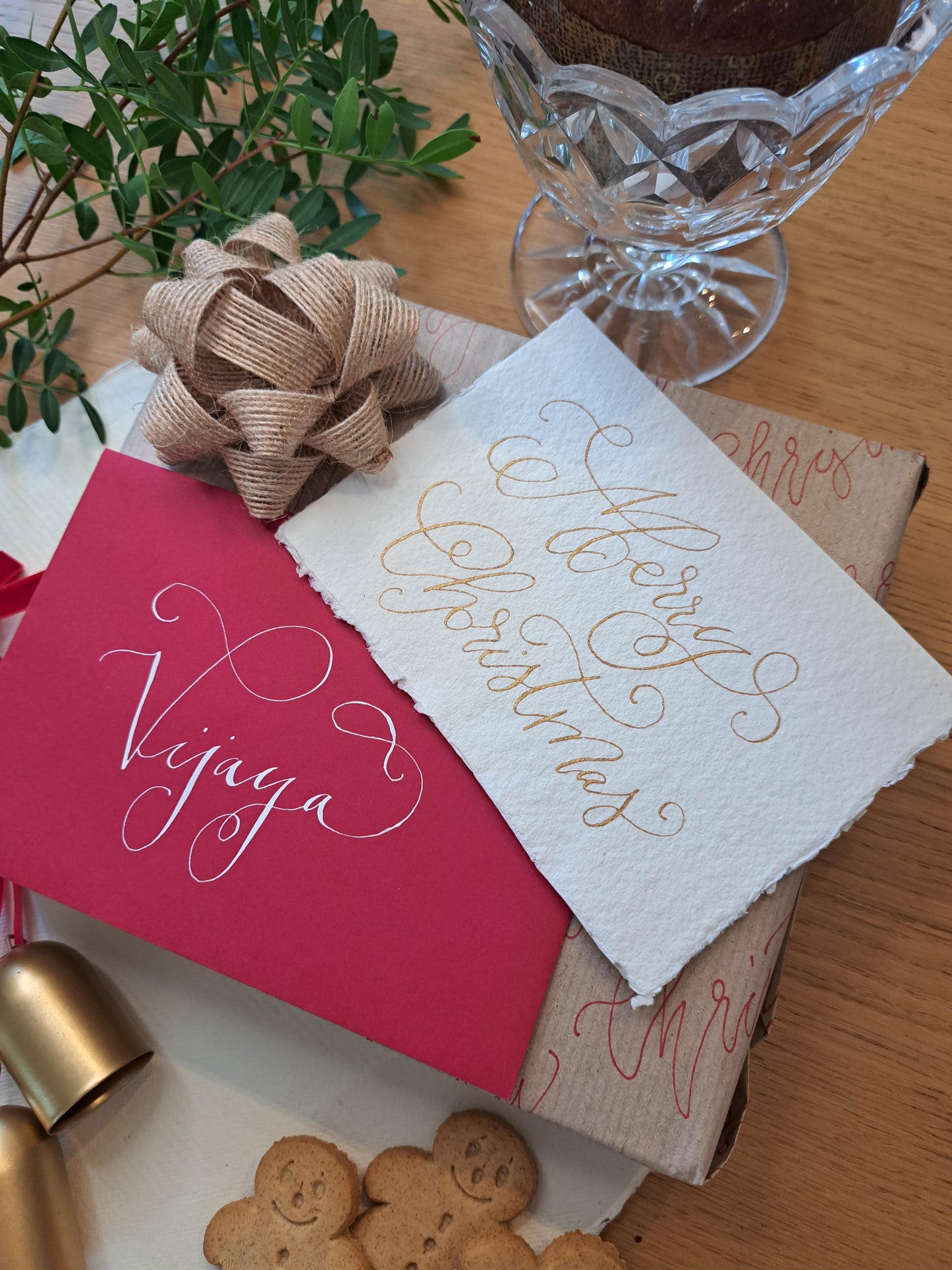SEMI- CUSTOM 'SNOWFLAKE' HAND WRITTEN CARD - LIMITED EDITION
