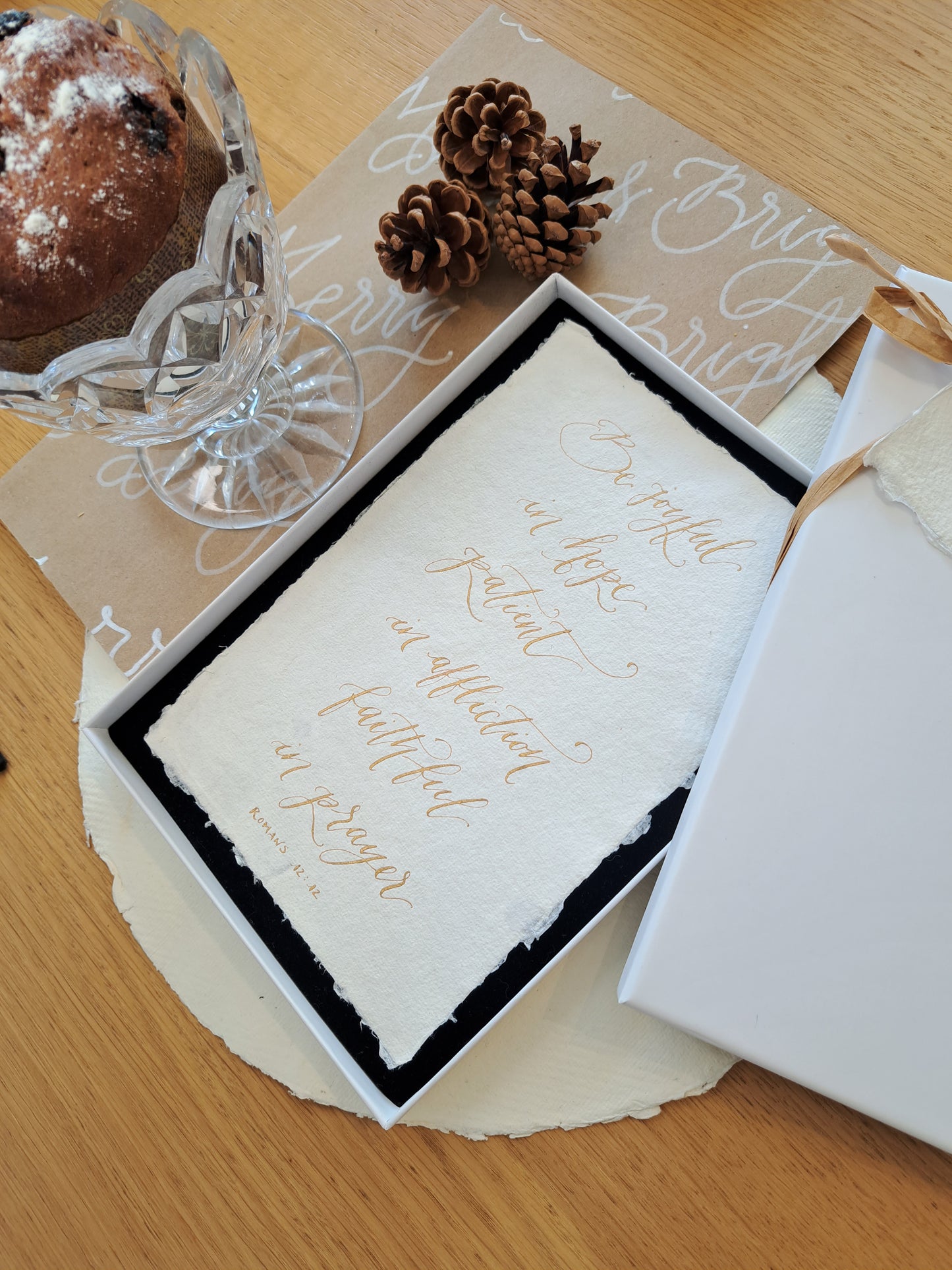 "Be Joyful" Modern Calligraphy Hand Written Script From Bible