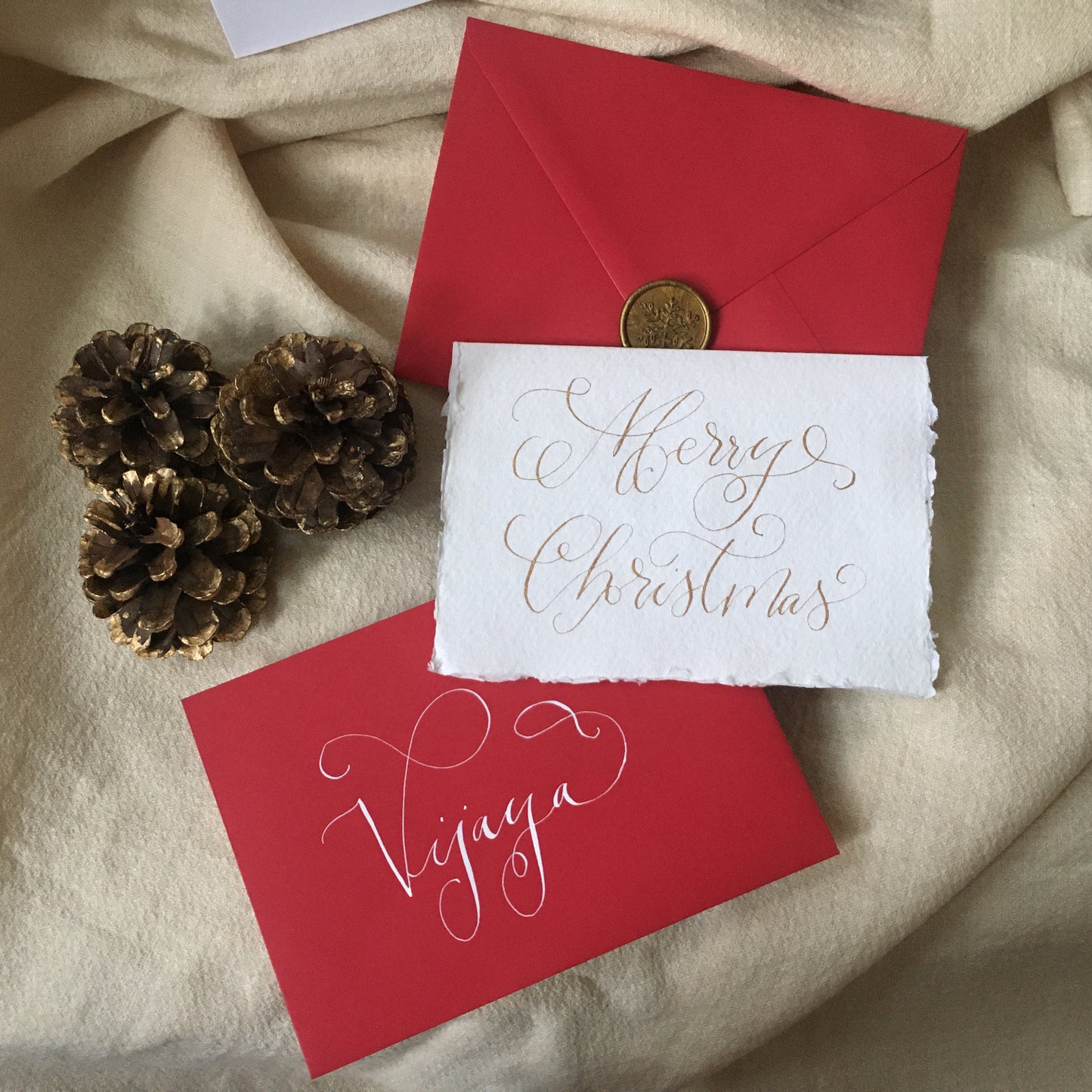 SEMI- CUSTOM 'SNOWFLAKE' HAND WRITTEN CARD - LIMITED EDITION